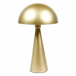 OSTARIA Lampe à poser champignon en métal (H38 cm) Emo Or New