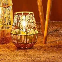 OSTARIA Lampe à poser corde tressée (H26 cm) Ajay Naturel Clearance