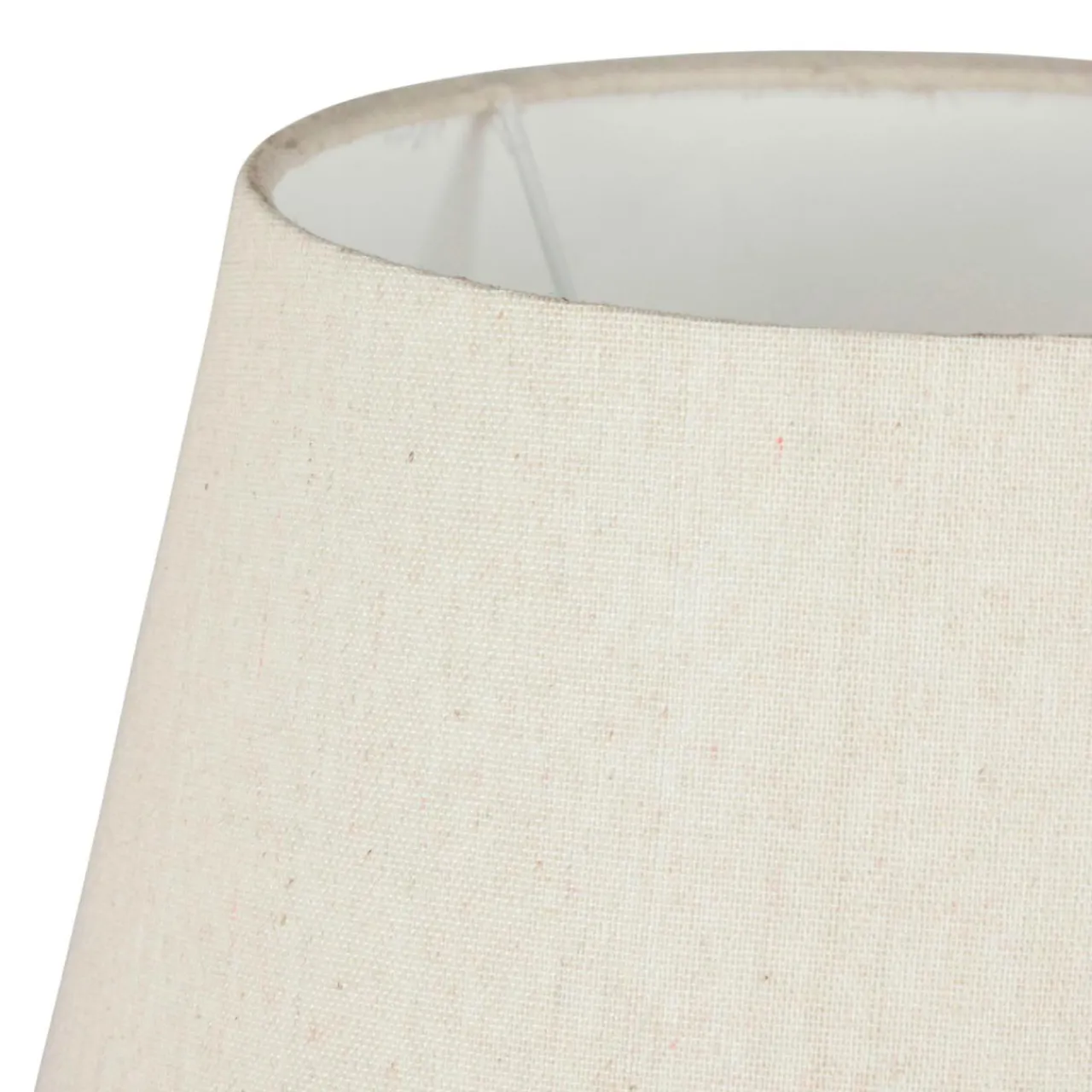 OSTARIA Lampe à poser céramique et coton (H45 cm) Cezanne he Blanc Discount