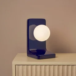 OSTARIA Lampe à poser céramique (H23 cm) Walter e Bleu
