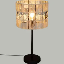 ATMOSPHERA Lampe à poser en corde (H47 cm) Cosy Beige New