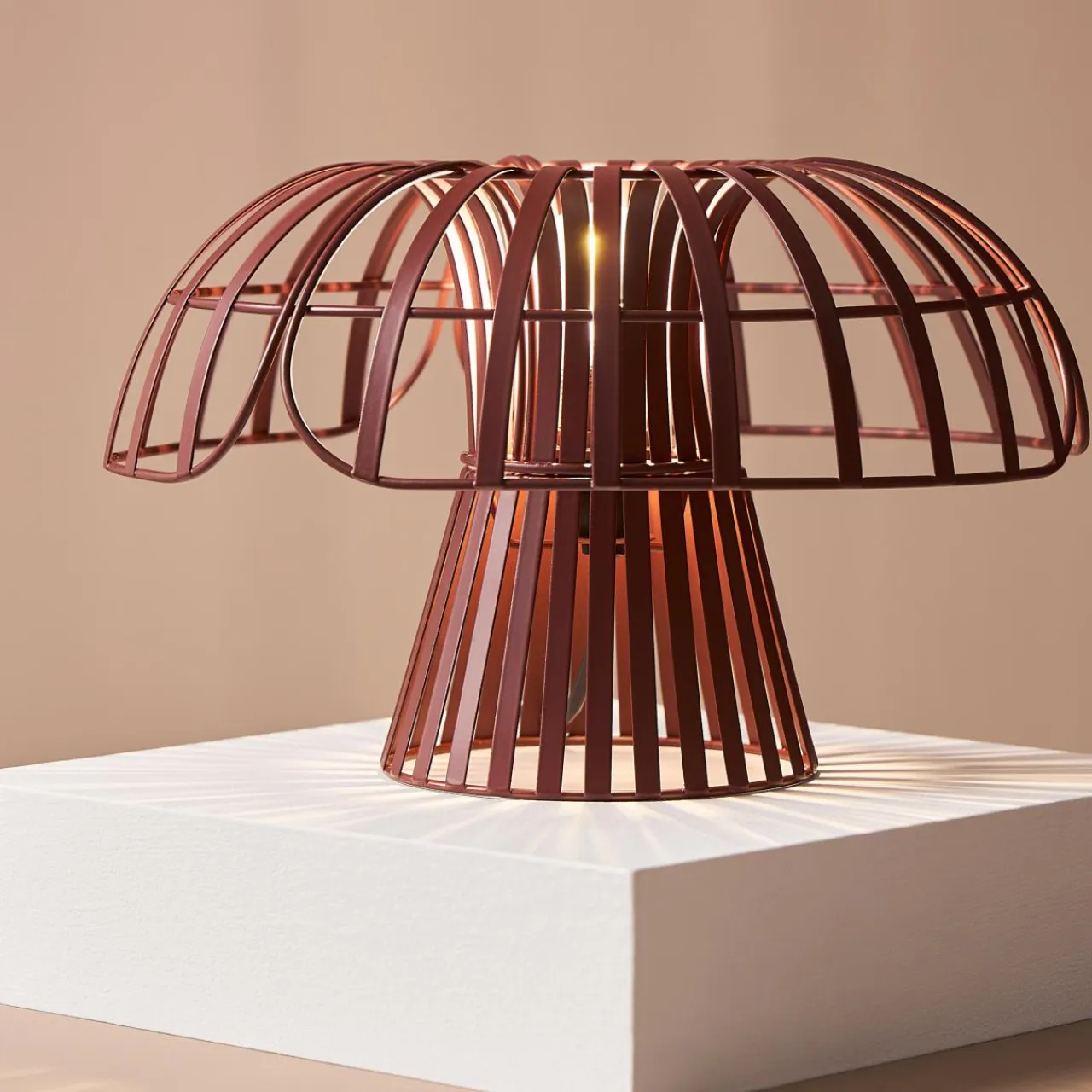 OSTARIA Lampe à poser en métal (20 cm) Poppi Terracotta Best