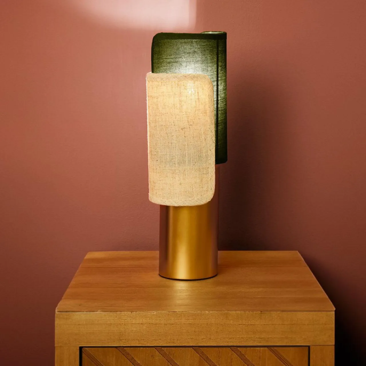 OSTARIA Lampe à poser en métal (H28 cm) Bourgeon e Vert Outlet