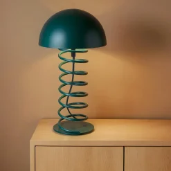 OSTARIA Lampe à poser en métal (H32 cm) Zigzag e Bleu Sale