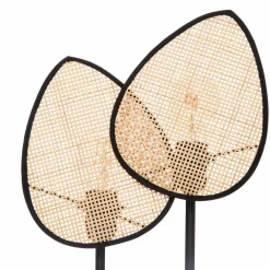 ATMOSPHERA Lampe à poser en rotin (H44 cm) Olme Beige