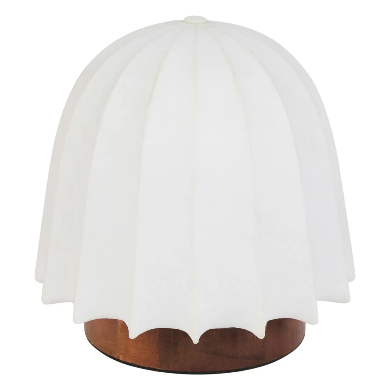 OSTARIA Lampe à poser en Tissu et Métal (H19 cm) Marcel Marron