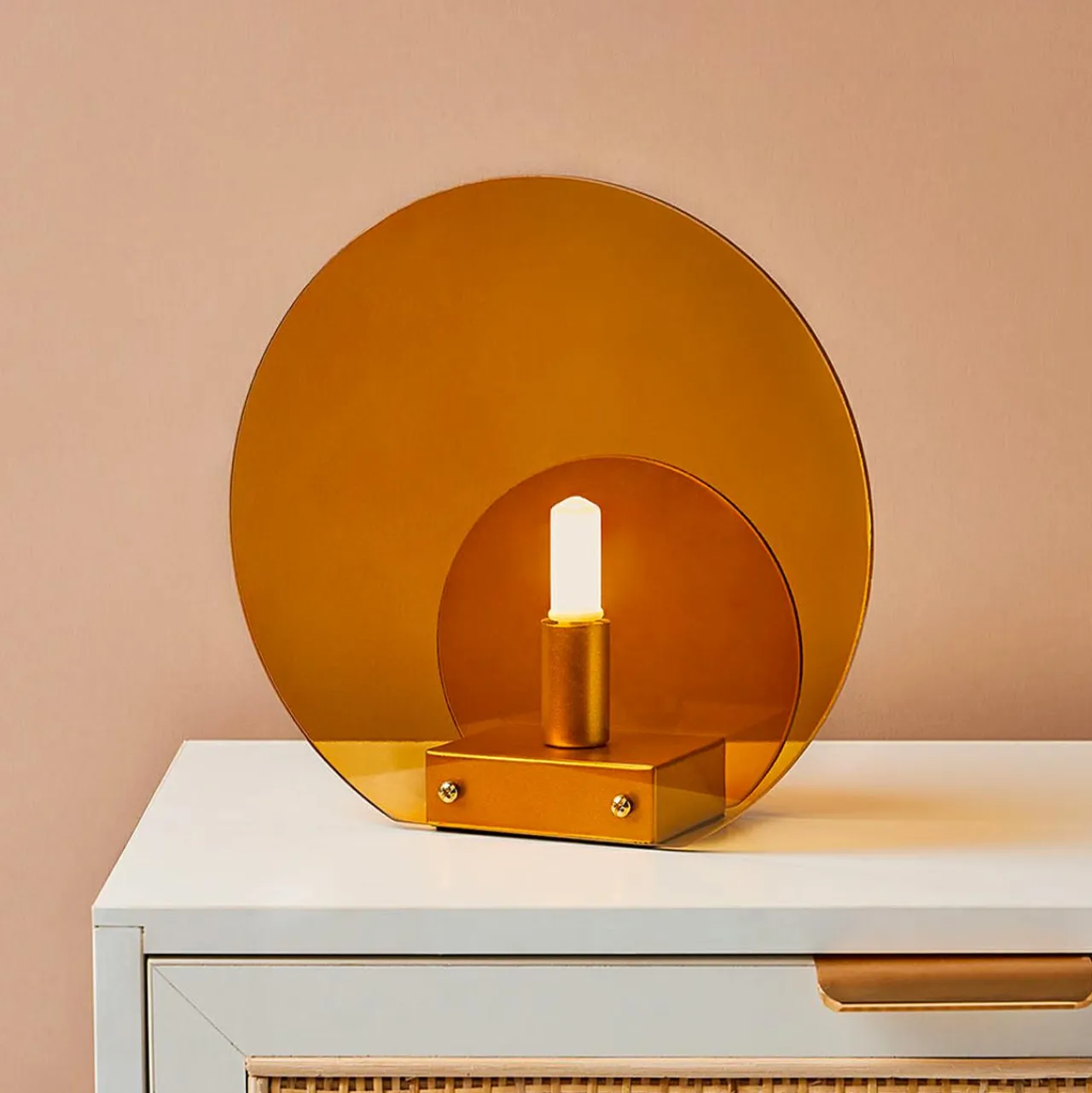 OSTARIA Lampe à poser en verre (D22 cm) Bowie Orange Best