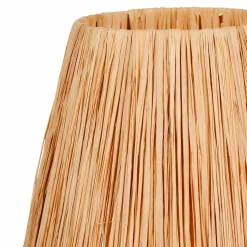 OSTARIA Lampe à poser en verre et corde (H40 cm) Haddock Naturel New