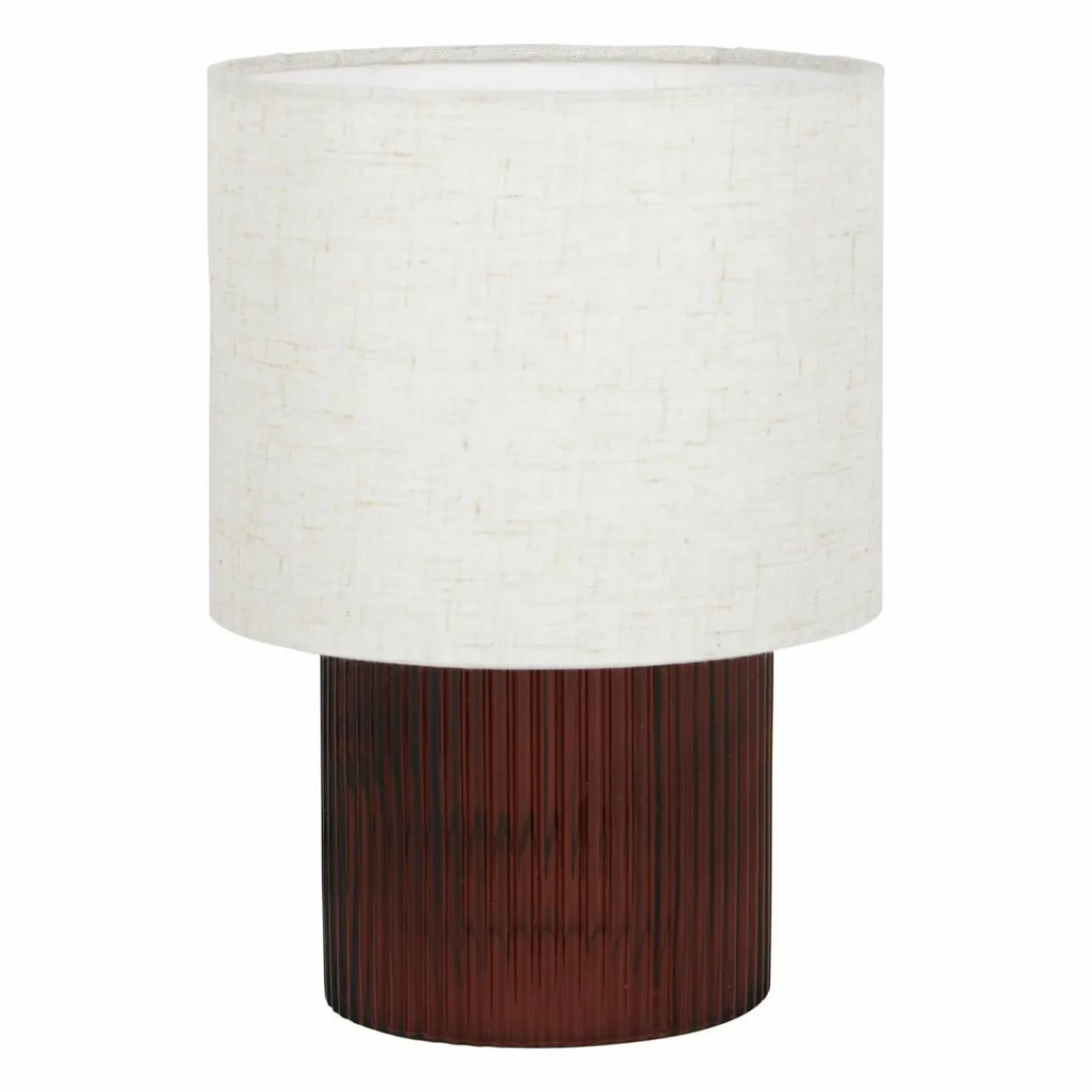 OSTARIA Lampe à poser en verre rétro (H22 cm) Teca Marron Sale