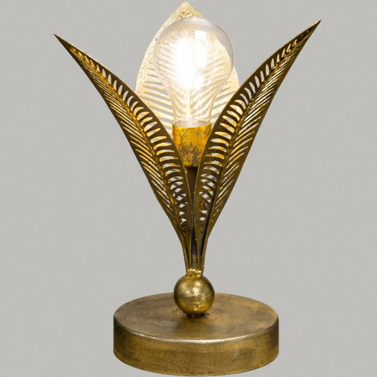 ATMOSPHERA Lampe à poser métal LED (H25 cm) Feuille Or Best