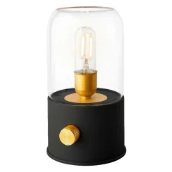 #N/A Lampe tempête sans fil rechargeable USB (H20 cm) Noir Clearance