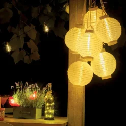 #N/A Lanterne chinoise solaire (D20 cm) Papier chaud Blanc Online