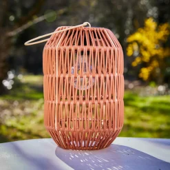 #N/A Lanterne de jardin solaire LED (H24,5 cm) Toscane Terracotta Orange Online