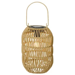 #N/A Lanterne de jardin solaire LED (H24,5 cm)Toscane Naturel Beige New
