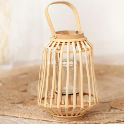 ATMOSPHERA Lanterne en rotin (H35 cm) Naturalys Beige Naturel Discount