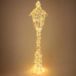 KOOPMAN Lanterne lumineuse 720 LED (H150 cm) Christmas Arc en ciel Or New