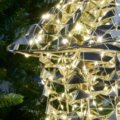KOOPMAN Lanterne lumineuse 720 LED (H150 cm) Christmas Or