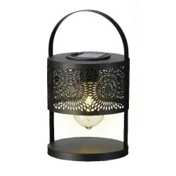 #N/A Lanterne solaire de table (H22,5 cm) à LED Noir Online