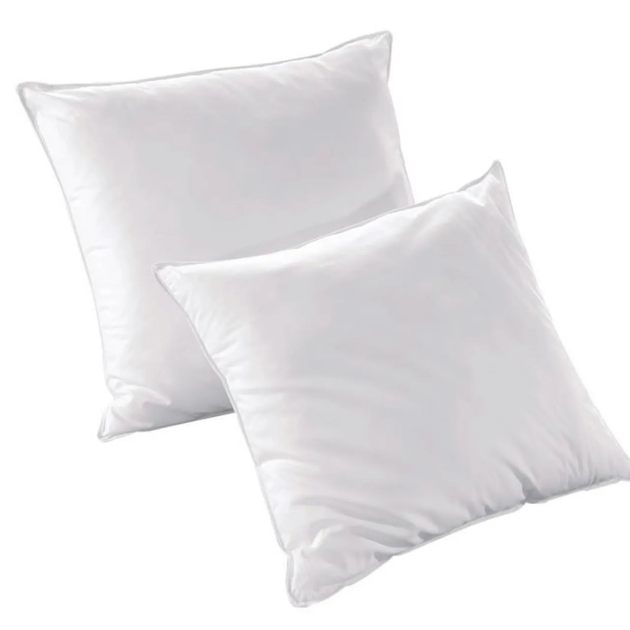 EMINZA Lot Couette chaude anti-acariens (240 x 220 cm) + 2 Oreillers (60 x 60 cm) Comète he Blanc