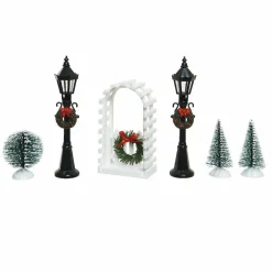 KAEMINGK Lot d'accessoires lampadaires et décorations pour aménager un village Hot