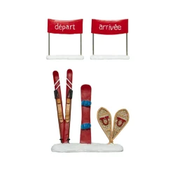 FEERIC LIGHTS Lot de 3 accessoires (H10 cm) Sport d'hiver pour village Online