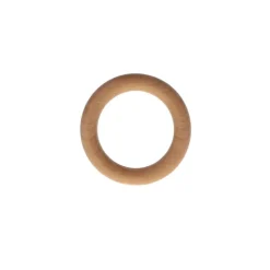 LUANCE Lot de 10 anneaux bois (D28 mm) Nils Vernis Beige Outlet