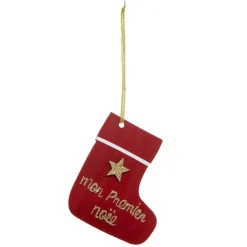 Feeric Lights & Christmas Lot de 3 bottes (H11 cm)Premier Noël Rouge Sale