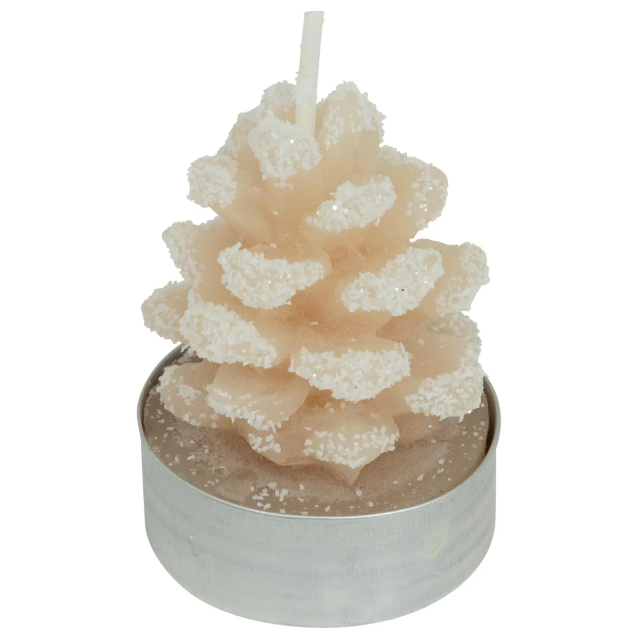 JJA Lot de 4 bougies chauffe-plats Pomme de pain enneigée Beige Online