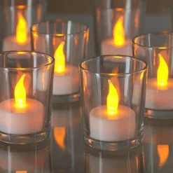 Feeric Lights & Christmas Lot de 6 Bougies LED vacillantes Chauffe-plat Blanc chaud Discount