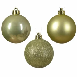 KAEMINGK Lot de 30 boules de Noël Alpine assorties Pistache Clearance