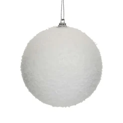 JJA Lot de 12 boules de Noël assortie Neige fraiche he Blanc Discount