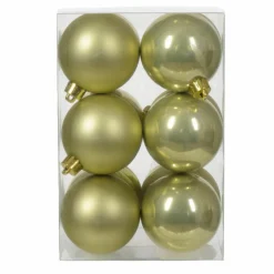 KAEMINGK Lot de 12 boules de Noël (D60 mm) Alpine Pistache Online