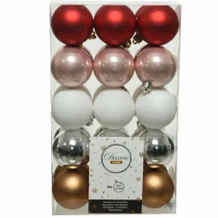 KAEMINGK Lot de 30 boules de Noël (D60 mm) Alpine Multicolore