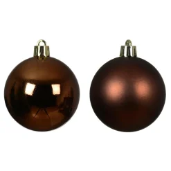 KAEMINGK Lot de 30 boules de Noël (D60 mm) Aravis Brun café Outlet
