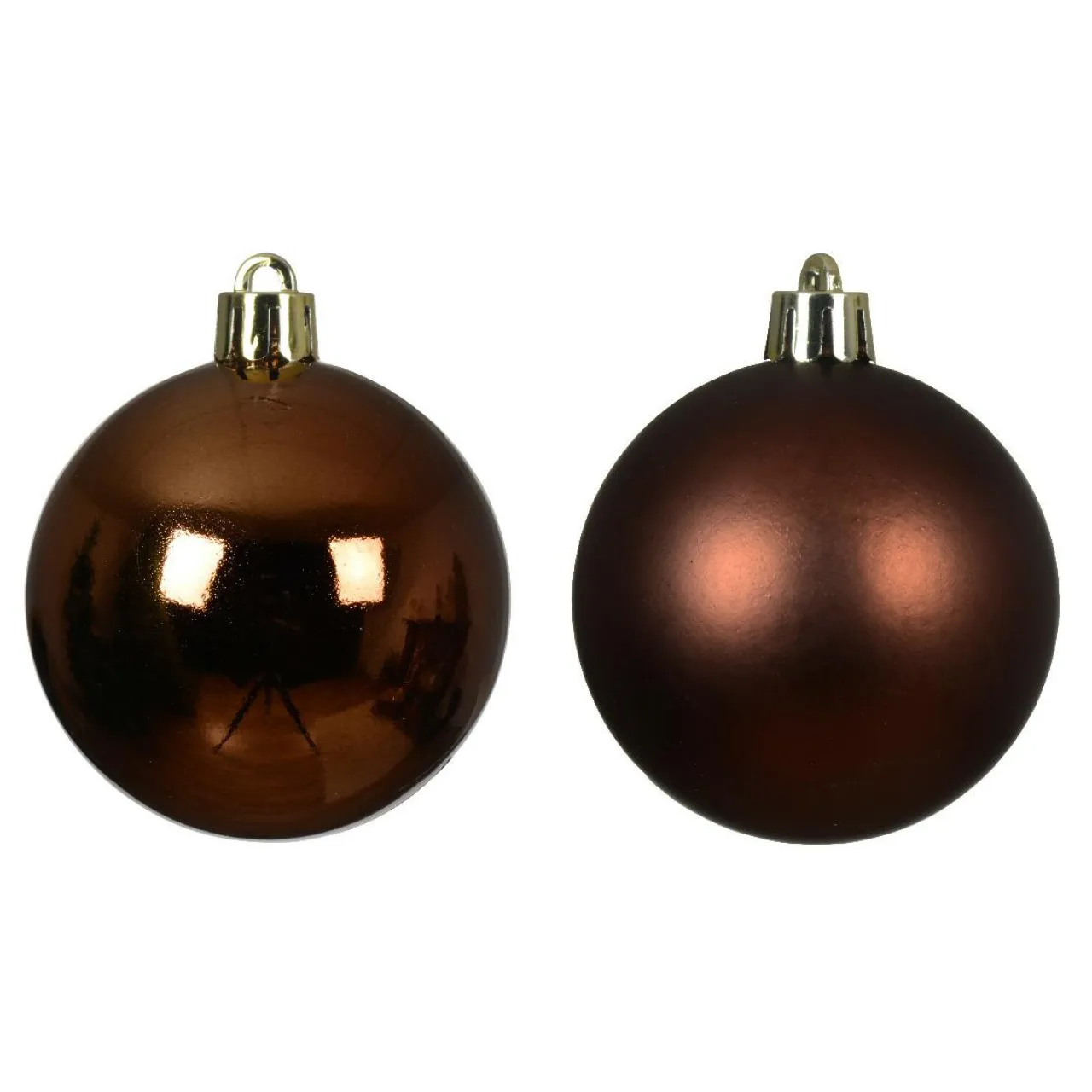 KAEMINGK Lot de 30 boules de Noël (D60 mm) Aravis Brun café Outlet