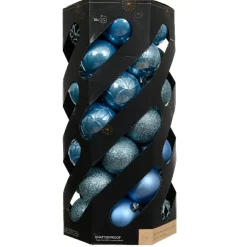 KAEMINGK Lot de 35 boules de Noël (D60 mm) Aravis Bleu Ciel Clearance