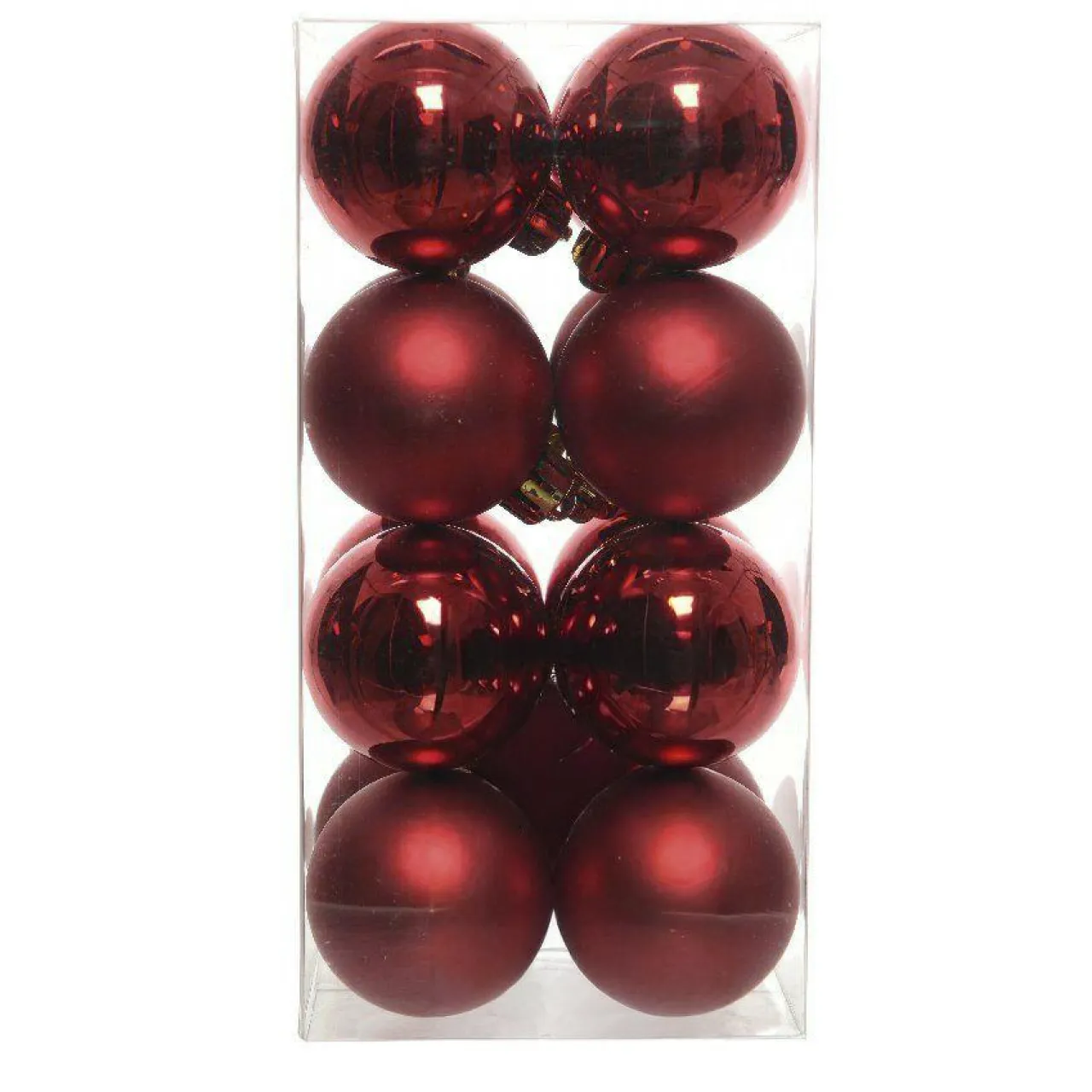 KAEMINGK Lot de 16 boules de Noël (D40 mm) Aravis Bordeaux Online