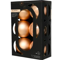 KAEMINGK Lot de 6 boules de Noël (D80 mm) Aravis Pêche Hot