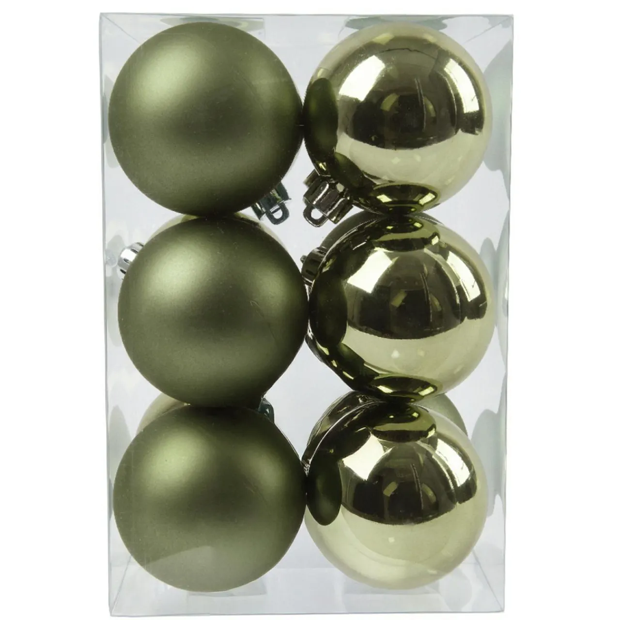 KAEMINGK Lot de 12 boules de Noël (D60 mm) Aravis Vert romarin