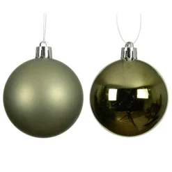 KAEMINGK Lot de 12 boules de Noël (D60 mm) Aravis Vert romarin