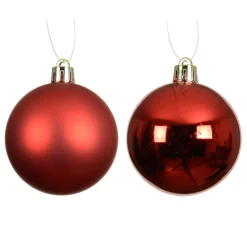 KAEMINGK Lot de 16 boules de Noël (D40 mm) Aravis Rouge New