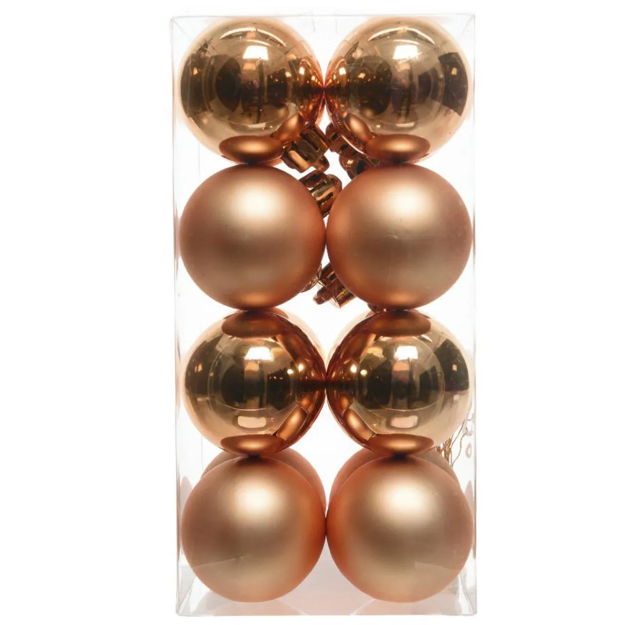 KAEMINGK Lot de 16 boules de Noël (D40 mm) Aravis Cognac Outlet