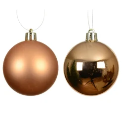 KAEMINGK Lot de 16 boules de Noël (D40 mm) Aravis Cognac Outlet