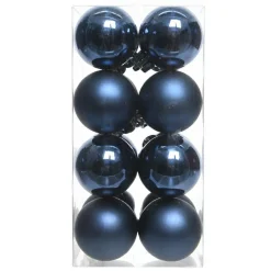 KAEMINGK Lot de 16 boules de Noël (D40 mm) Aravis Bleu nuit Online