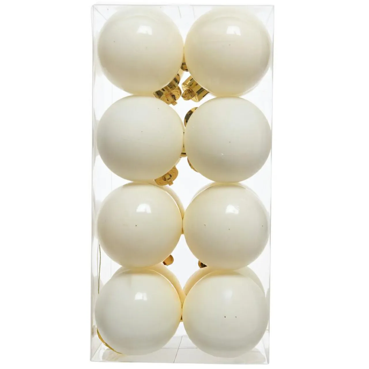 KAEMINGK Lot de 16 boules de Noël (D40 mm) Aravis Blanc laine Online