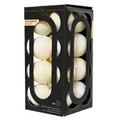 KAEMINGK Lot de 16 boules de Noël (D40 mm) Aravis Blanc laine Online