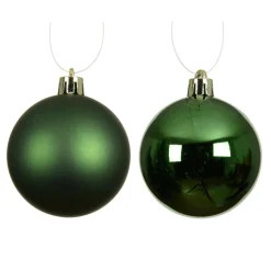 KAEMINGK Lot de 16 boules de Noël (D40 mm) Aravis Vert sapin Discount