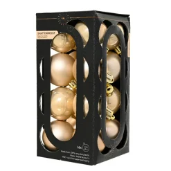 KAEMINGK Lot de 16 boules de Noël (D40 mm) Aravis Perle Sale