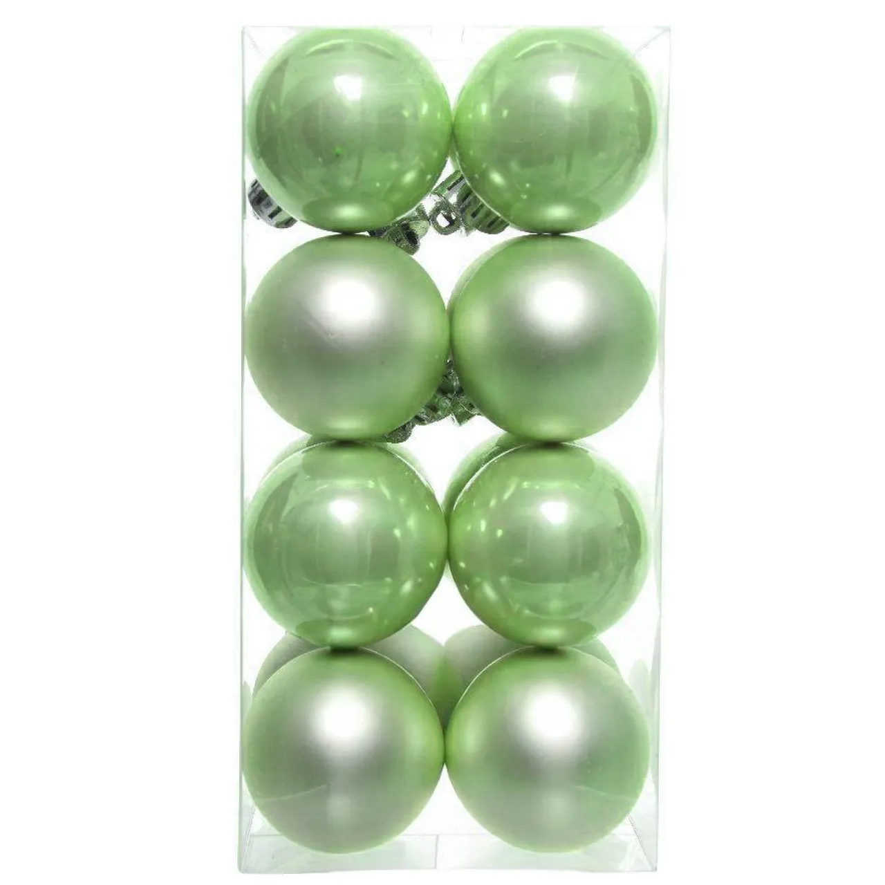 KAEMINGK Lot de 16 boules de Noël (D40 mm) Aravis Vert thé matcha Vert matcha Sale
