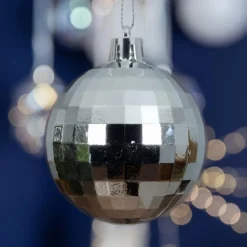 KAEMINGK Lot de 8 boules de Noël (D60 mm) Disco Argent Best